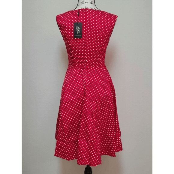 ❤️ Pinup 1950s Retro Red Polka Dot Disney Minnie Mouse Dress S, XL NWT - Picture 11 of 17